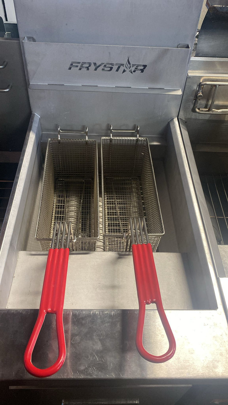 Sierra FRYSTAR400 Commercial 40 lbs Natural Gas Fryer - 90,000 BTU