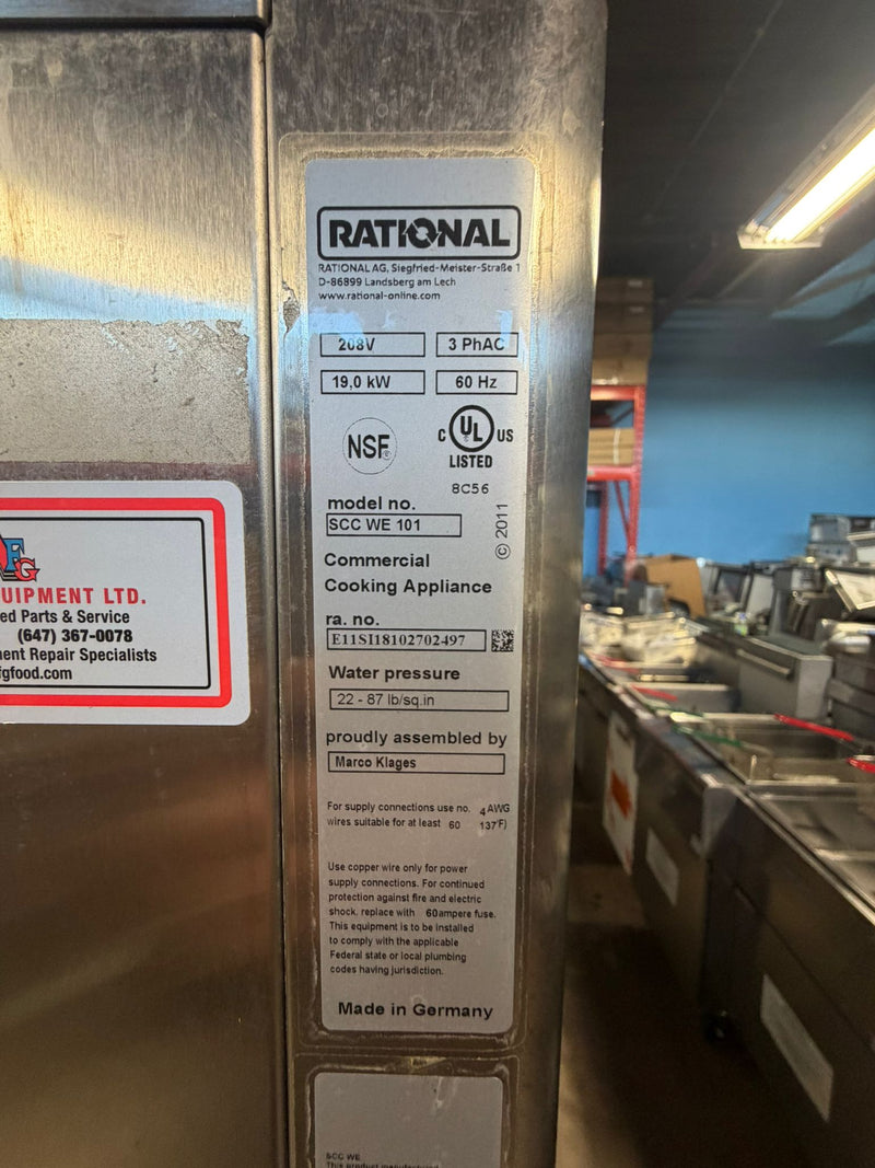 Used Rational iCombi Pro 10-Half Size Pan Electric Combi Oven With Original Stand- Manufactured in 2018