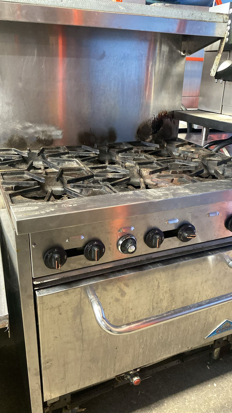 Used Comstock-Castle 36" Natural Gas 6 Burner Stove Top Range