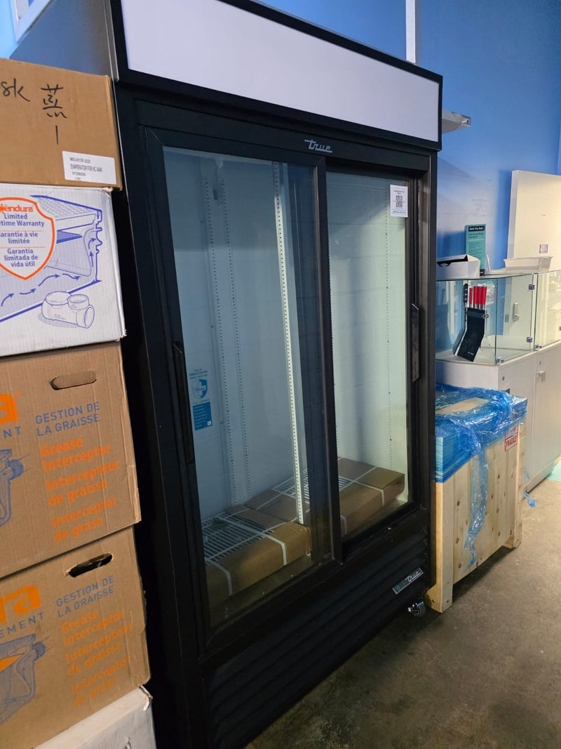 True GDM-41SL-HC-LD 47" Black Double Sliding Glass Door Refrigerator(Brand New Scratch And Dent)