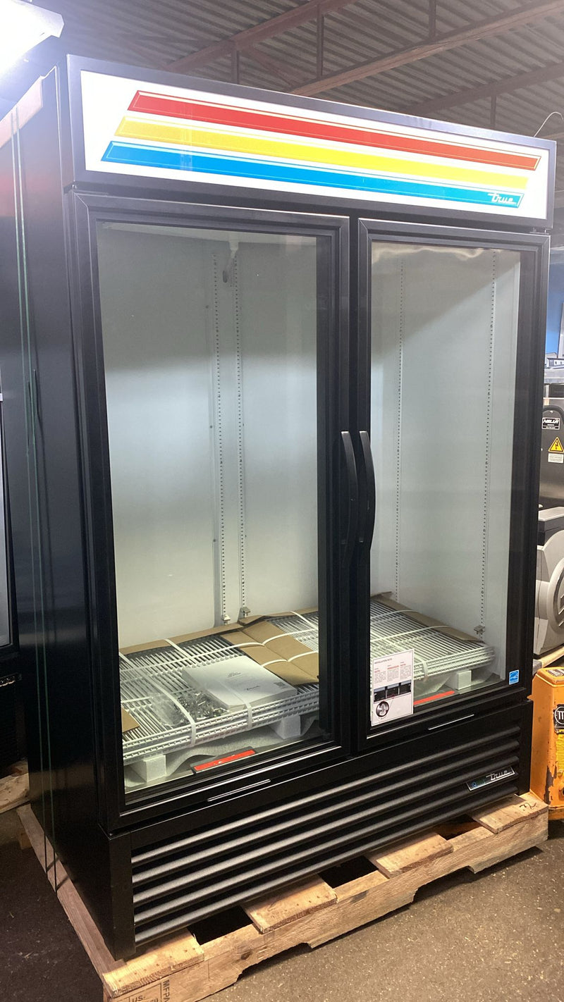 True GDM-41SL-HC-LD 47" Black Double Sliding Glass Door Refrigerator(Brand New Scratch And Dent)