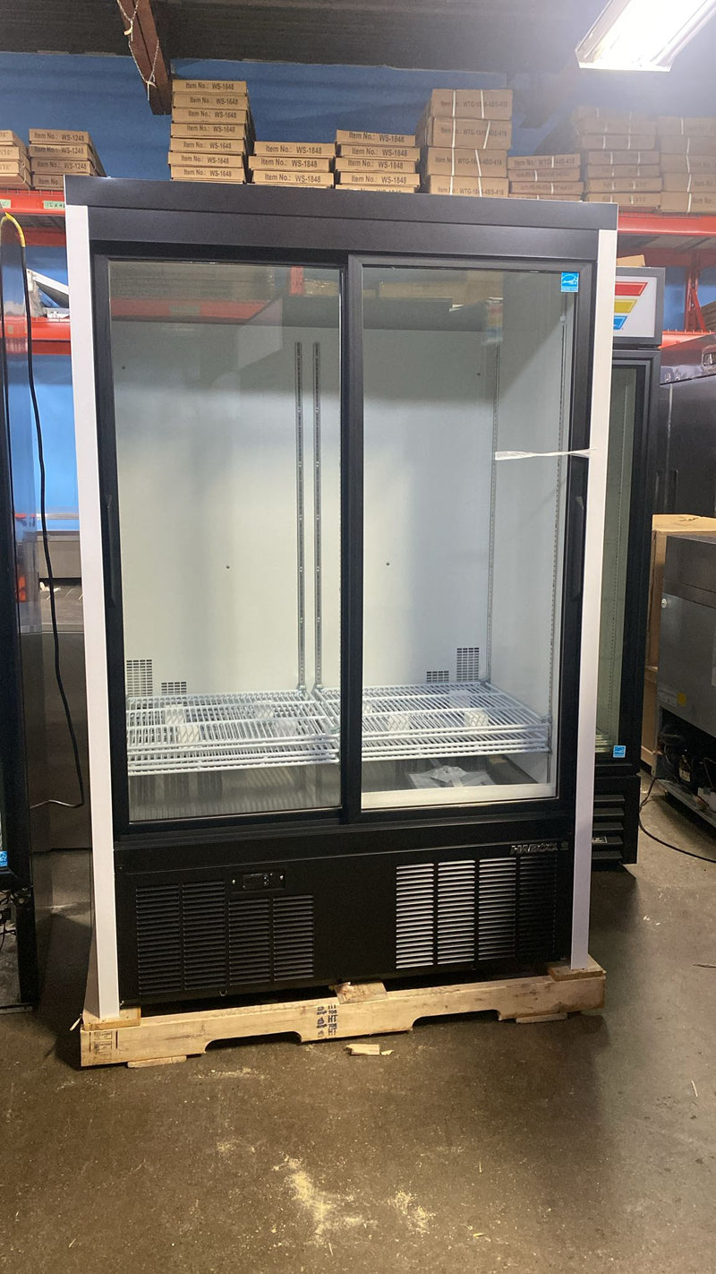 HABCO SE40EHC 47.5" Double Sliding Glass Door Refrigerator(Brand New Scratch And Dent)