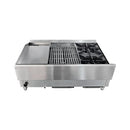 Omcan 36" Countertop Natural Gas Hot Plate, Char broiler and Griddle Combo