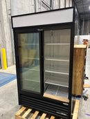 Brand New Open Box 2024 True GDM-41SL-HC-LD 47" Black Double Glass Door Refrigerator