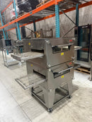 Brand New Open Box 2024 XLT 1832 Natural Gas Double Stack Conveyor Pizza Oven-18" Wide Conveyor, 32" Long Cooking Chamber