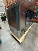 Brand New Scratch And Dent Atosa MBB90GGR 90″ Stainless Steel Triple Glass Door Back Bar Cooler