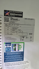 Brand New Scratch And Dent True GDM-49F-HC-TSL01 Black Double Door 54" Wide Display Freezer