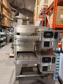 2018 XLT 1832 Series Compact Natural Gas Double Conveyor Oven -18" Wide Conveyor, 32" Long Cooking Chamber