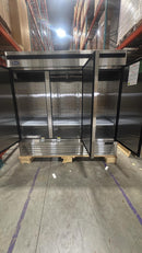 Brand New Scratch And Dent Atosa MBF8504GR Bottom Mount 82" Wide Triple Solid Door Stainless Steel Freezer