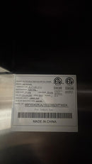 Brand New Scratch And Dent Atosa MBF8504GR Bottom Mount 82" Wide Triple Solid Door Stainless Steel Freezer