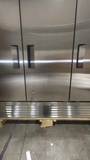 Brand New Scratch And Dent Atosa MBF8504GR Bottom Mount 82" Wide Triple Solid Door Stainless Steel Freezer