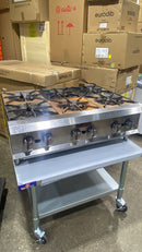 CPO Ikon IHP-6-36 Natural Gas 6 Burner Hot Plate- 150,000 BTU