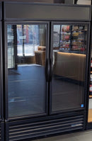 True GDM-49-HC-TSL01 54" Wide Black Double Door Refrigerator-Manuafactured In 2022