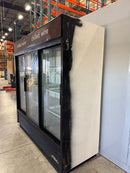 CPO True GDM-69 78" Black Triple Sliding Glass Door Refrigerator