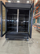 True GDM-49-HC-TSL01 54" Wide Black Double Door Refrigerator-Manuafactured In 2022