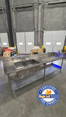 Commercial Stainless Steel Sink Table