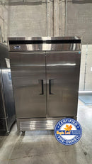CPO Atosa MBF8503GR 54" Wide Bottom Mount Double Solid Door Stainless Steel Freezer