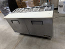 CPO True TSSU-60-16-HC 60" Double Door Refrigerated Salad/Sandwich Prep Table