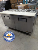 CPO True TSSU-60-16-HC 60" Double Door Refrigerated Salad/Sandwich Prep Table