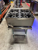 CPO Atosa ACHP-4 Natural Gas 4 Burner Hot Plate -Less Than One Year Old