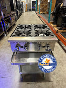 CPO Atosa ACHP-4 Natural Gas 4 Burner Hot Plate -Less Than One Year Old