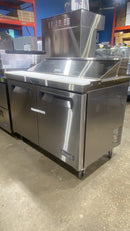Brand New Scratch And Dent Migali C-SP48-12-HC Competitor Series 48" Double Door Sandwich/Salad Prep Table