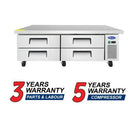 Atosa MGF8453GR 72″ 4 Drawer Refrigerated Chef Base
