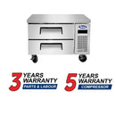 Atosa MGF8448GR 36" 2-Drawer Refrigerated Chef Base