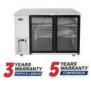 Atosa MBB59GGR 58″ Stainless Steel Double Glass Door Back Bar Cooler