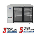 Atosa MBB48GGR 48″ Stainless Steel Double Glass Door Back Bar Cooler