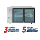 Atosa SBB59GGRAUS1 58″ Shallow Depth Double Glass Door Back Bar Cooler