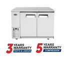 Atosa SBB59GRAUS1 58″ Shallow Depth Double Solid Door Back Bar Cooler