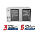 Atosa SBB69GGRAUS1 68″ Shallow Depth Double Glass Door Back Bar Cooler