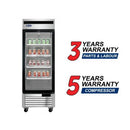 Atosa MCF8705GR Single Door 27" Wide Stainless Steel Display Refrigerator