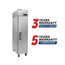 Atosa MBF15RSGR 17" Top Mount Solid Right Door Reach-In Refrigerator