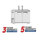 Atosa MKC58GR 58″ Stainless Steel Double Door Keg Cooler/Beer Dispenser Refrigerator