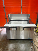 CPO True TSSU-48-18M-B-HC 48" Mega Top Double Door Salad/Sandwich Prep Table