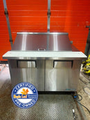 CPO True TSSU-48-18M-B-HC 48" Mega Top Double Door Salad/Sandwich Prep Table