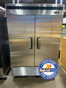 CPO Atosa MBF8507 54" Wide Double Solid Door Stainless Steel Refrigerator