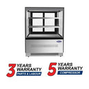 Atosa RDCS-35 Square Glass 2 Tier 36" Refrigerated Pastry Display Case