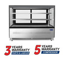 Atosa RDCS-60 Square Glass 2 Tier 60" Refrigerated Pastry Display Case