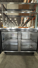 CPO True TUC-48-HC 48" Double Solid Door Undercounter Refrigerator With Double Over Shelves