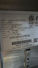 Brand New Scratch And Dent Atosa AUR27SD 27" Single Soild Door Undercounter Refrigerated Work Table