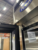 Brand New Scratch And Dent Atosa MCF8703ES 54" Bottom Mount Double Glass Door Merchandiser Freezer