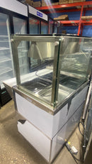 CPO HUIGE CBEST-2-S Commercial 2 Well Steam Table With Sneeze Guard