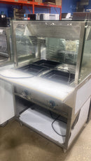 CPO HUIGE CBEST-2-S Commercial 2 Well Steam Table With Sneeze Guard