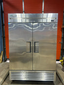 CPO True T-49-HC Double Solid Door 54" Wide Stainless Steel Refrigerator