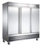 WindChill WC-3DSF Triple Solid Door 81" Wide Stainless Steel Freezer