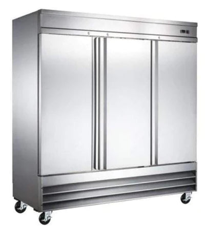 WindChill WC-3DSF Triple Solid Door 81" Wide Stainless Steel Freezer