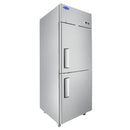 Atosa MBF8010GR 28" Top Mount Solid Half 2-Door Reach-In Refrigerator -Right Hinged